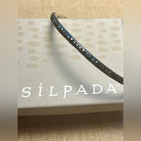 Silpada Flexible Hematite Bangle - Picture 3 of 10